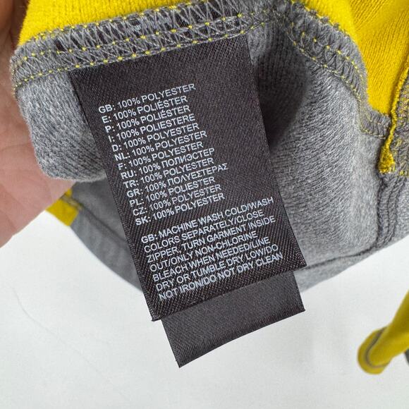 The North Face 1/2 Zip Mens Medium Gray Yellow Pullover Gorpcore Outdoor Layer - Picture 5 of 7